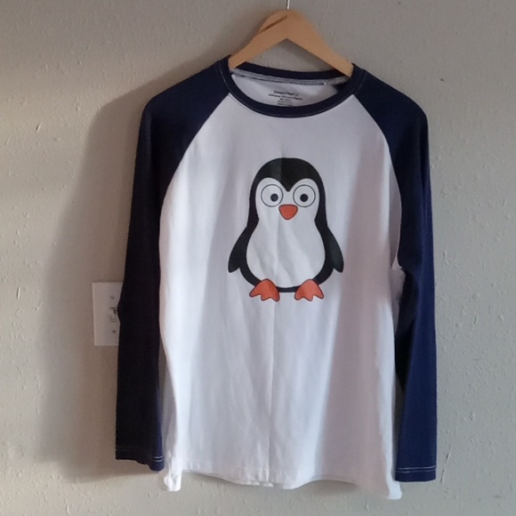 Penguin sleepy time pj's long sleeve top - Picture 1 of 2